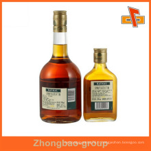 Guangzhou fabricant d&#39;impression en gros et de matériel d&#39;emballage bouteille d&#39;alcool imperméable personnalisé autocollant d&#39;étiquette